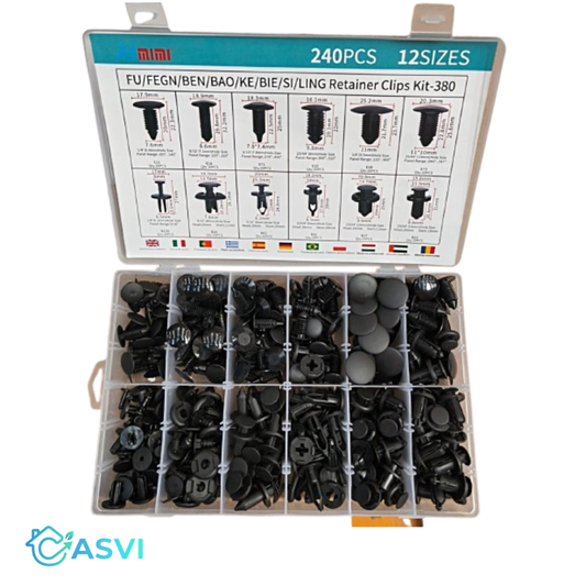 Kit remache para auto 240 Pcs