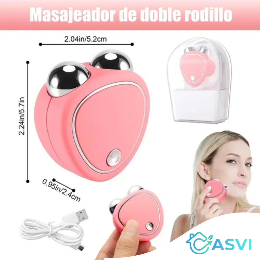 Masajeador facial con microcorrientes
