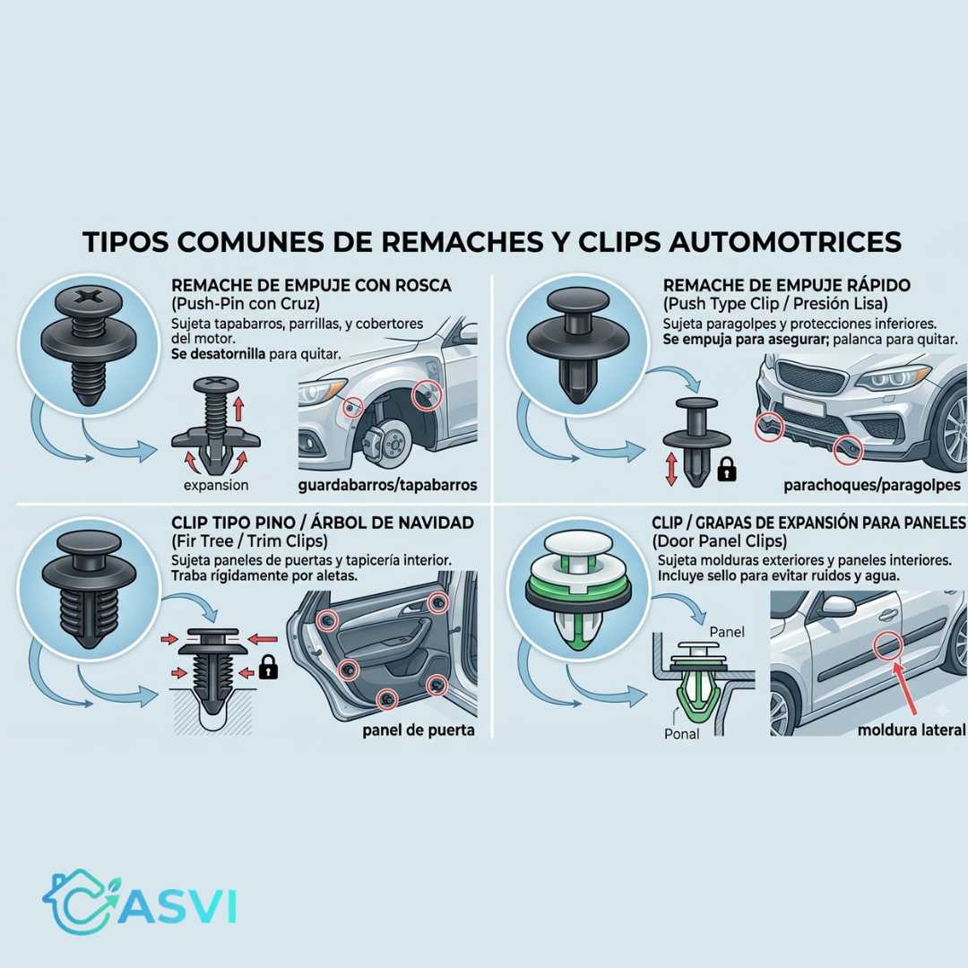 Kit remache para auto 240 Pcs